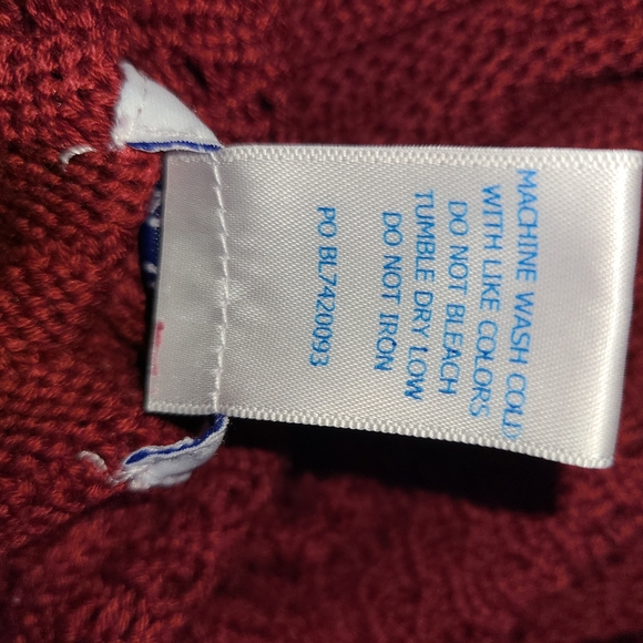 Vicki Wayne Vintage burgundy knit sweater Sz 2X - Picture 5 of 5